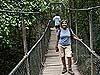 Ousha on bridge over Mossman River