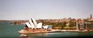 Sydney Opera House viewed from the Harbour Bridge