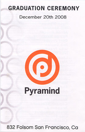 Pyramind Graduation 08 Program cover